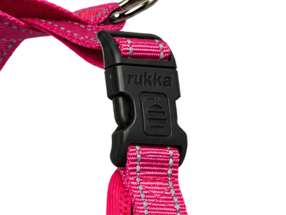 Rukka Pets Comfort Air -valjaiden solki turvalukolla
