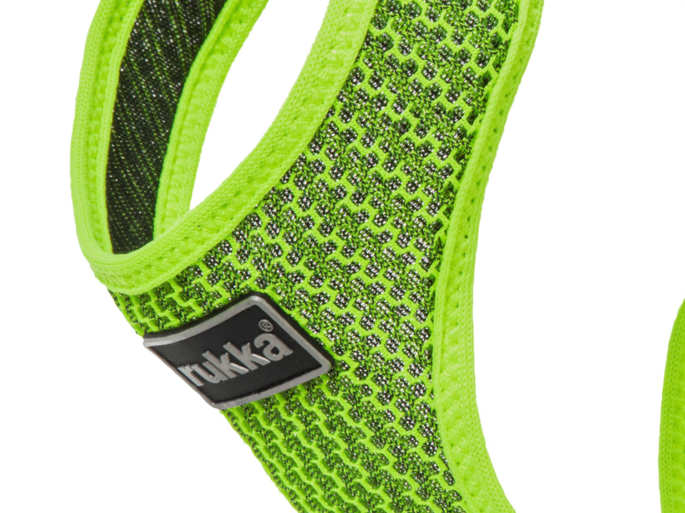 Rukka Pets Comfort Air Neon Yellow -valjaiden hengittävä verkkokangas