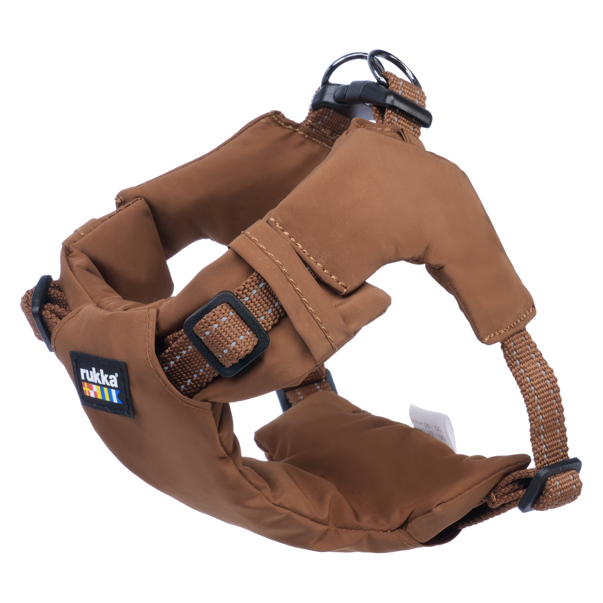 Rukka Pets Puff Mini Harness - tummanruskeat kevyet valjaat pienelle koiralle