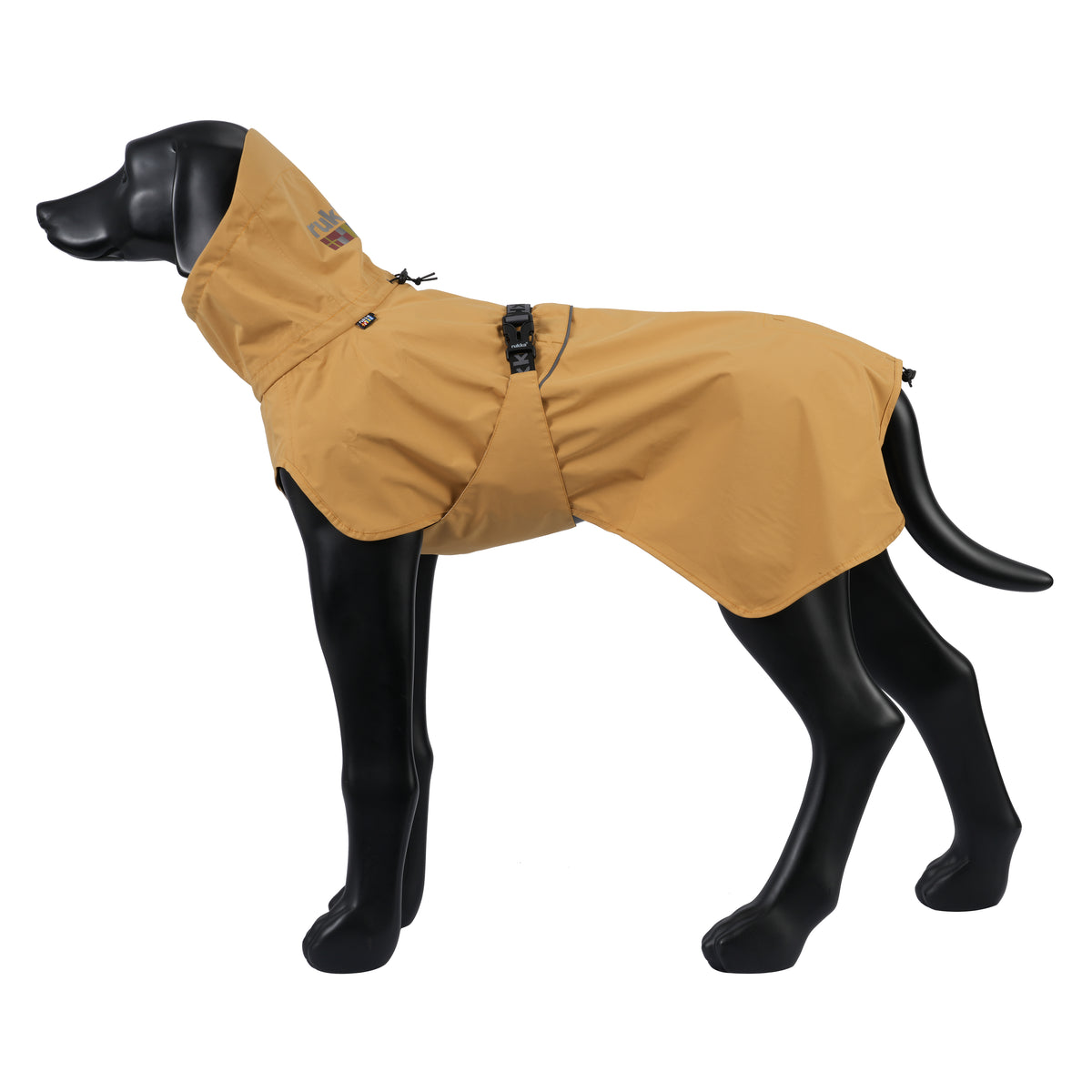 Rukka Pets Ripple Raincoat Honey – sadetakki takaviistosta