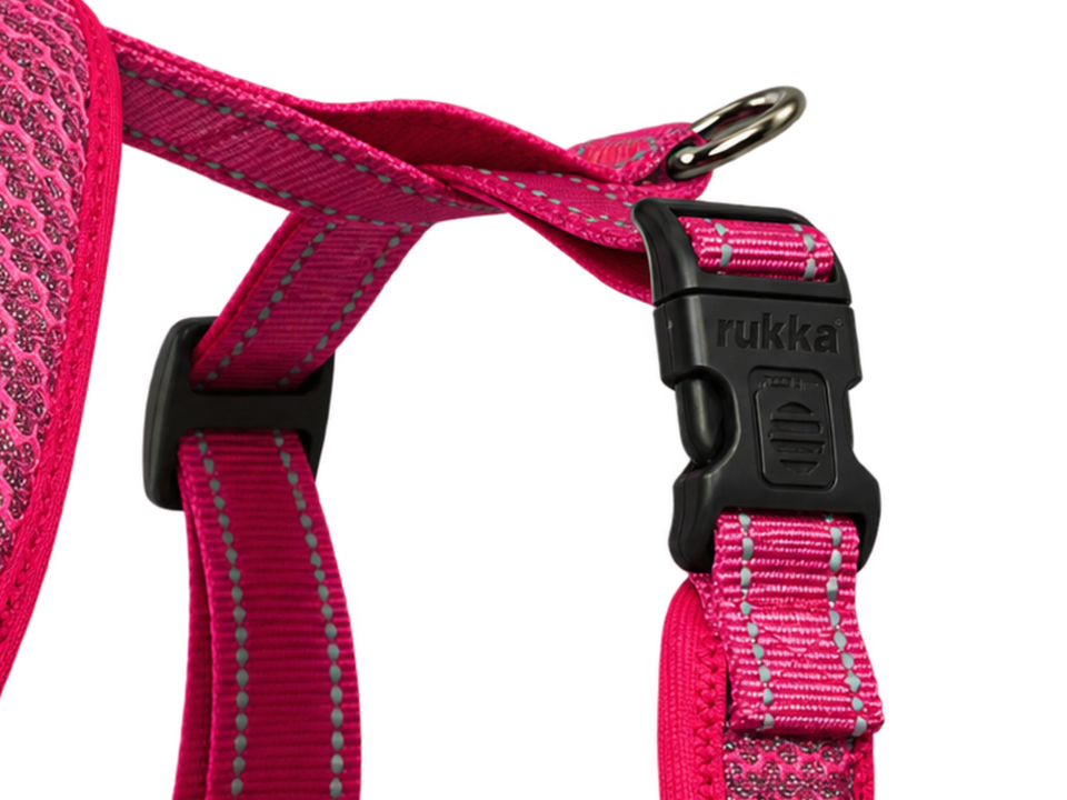 Rukka Pets Comfort Air Fuchsia -valjaiden säädettävä rintahihna