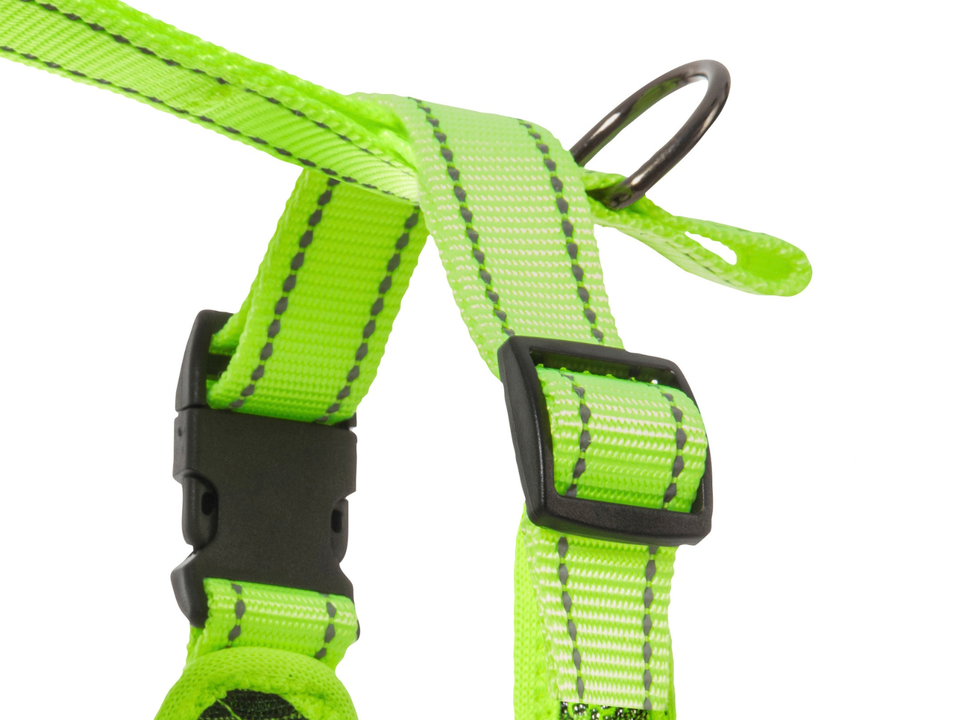 Rukka Pets Comfort Air Neon Yellow -valjaiden säädettävä rintahihna