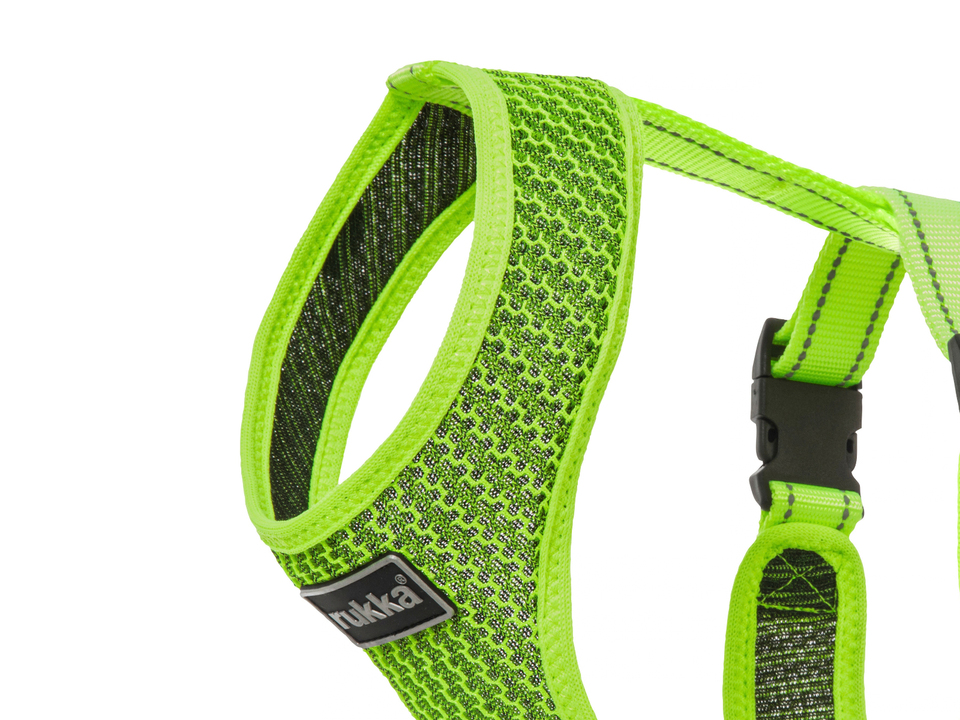 Rukka Pets Comfort Air Neon Yellow -valjaiden kiinteä kaula-aukko