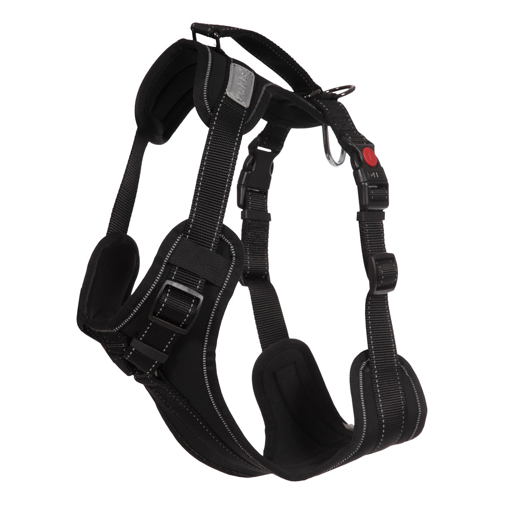Rukka Solid Black Dog Harness. - For Tails And Wings