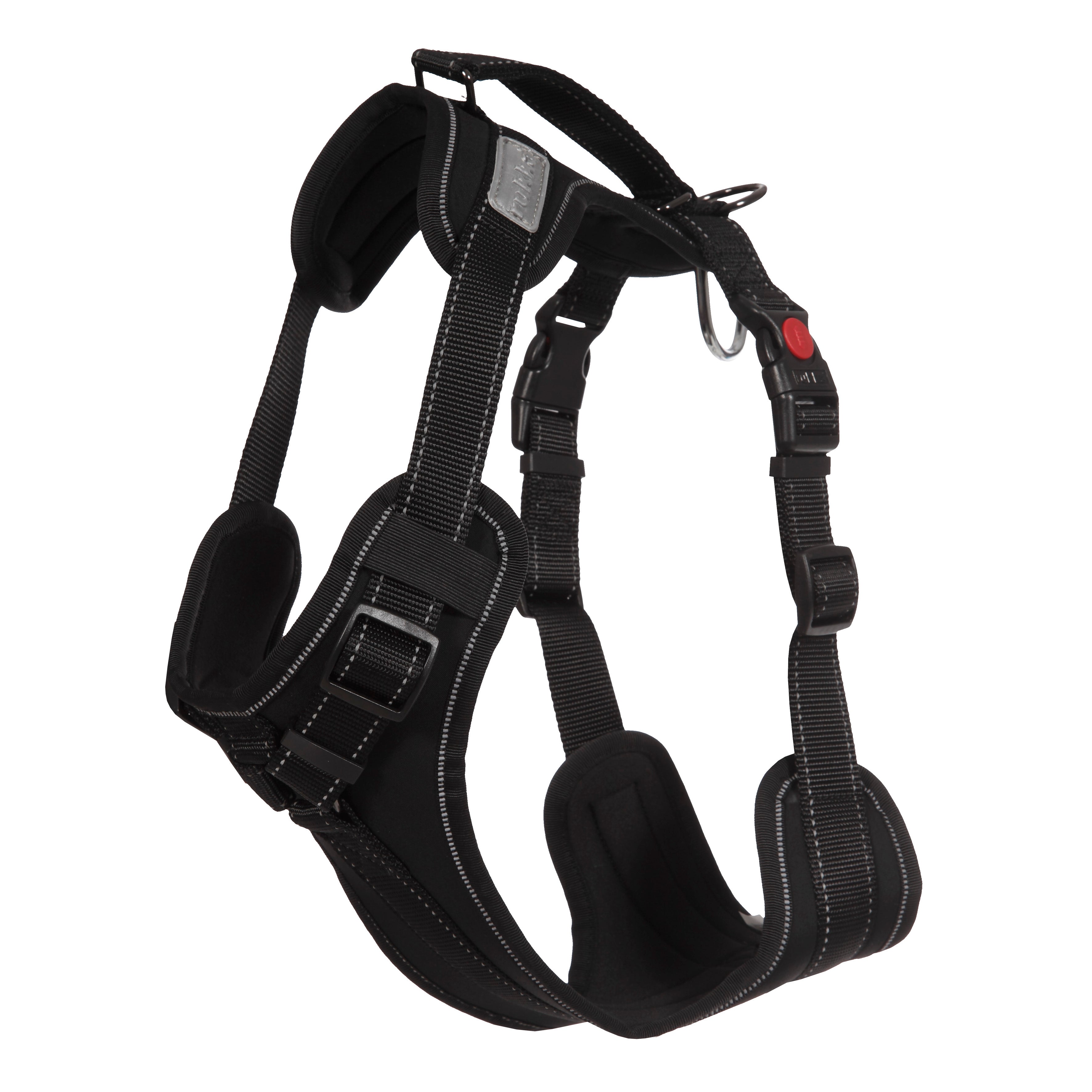 Rukka Solid Black Dog Harness. - For Tails And Wings