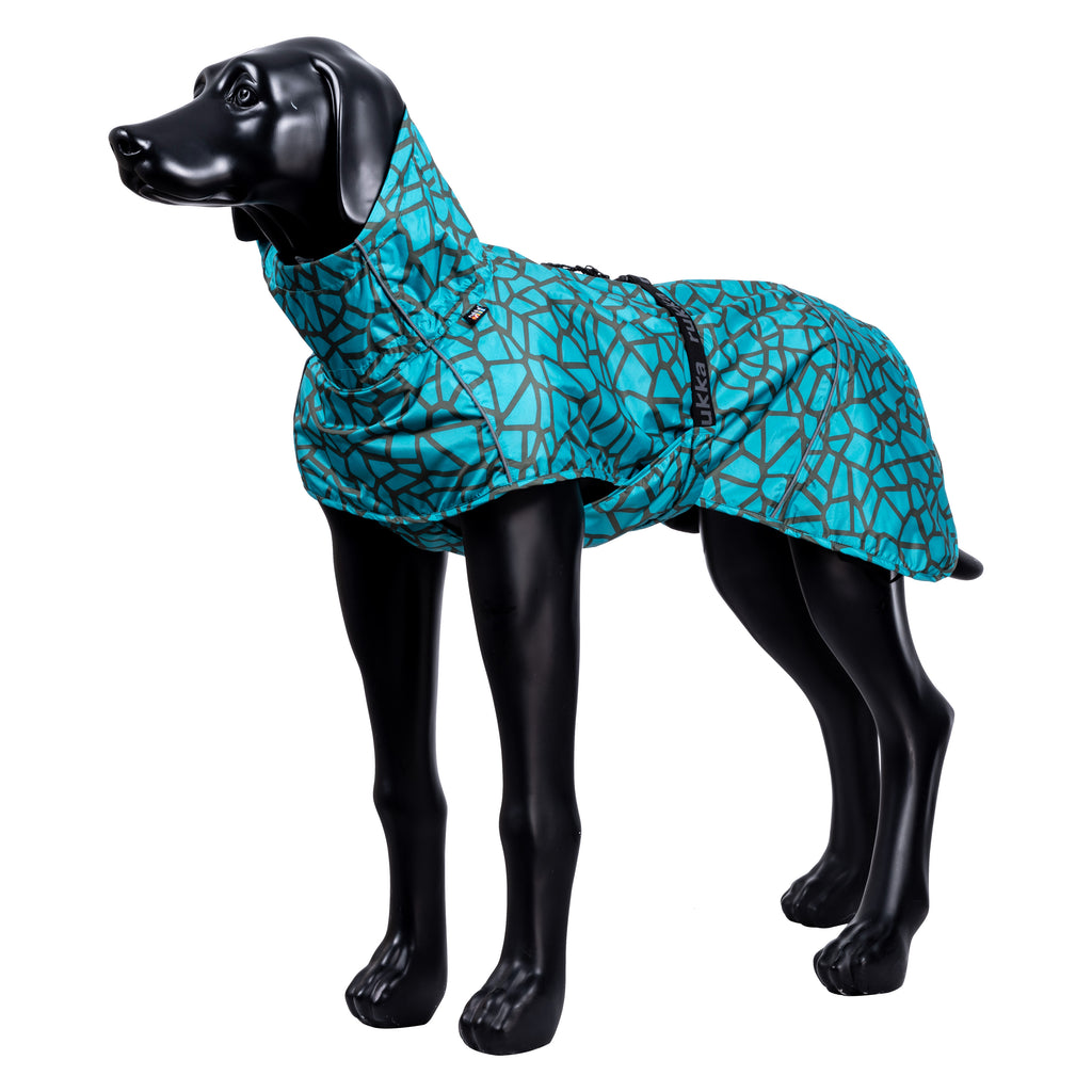 Rukka Pets Hayton Warm Raincoat – tuotekuva eri kuvakulmasta 1, väri 340, lämmin koiran sadetakki