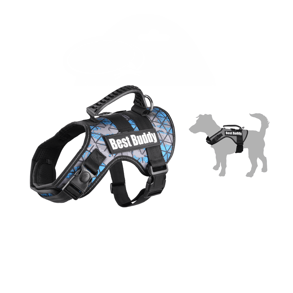 Flamingo Best Buddy Uranus Dog Harness – Blue - For Tails And Wings