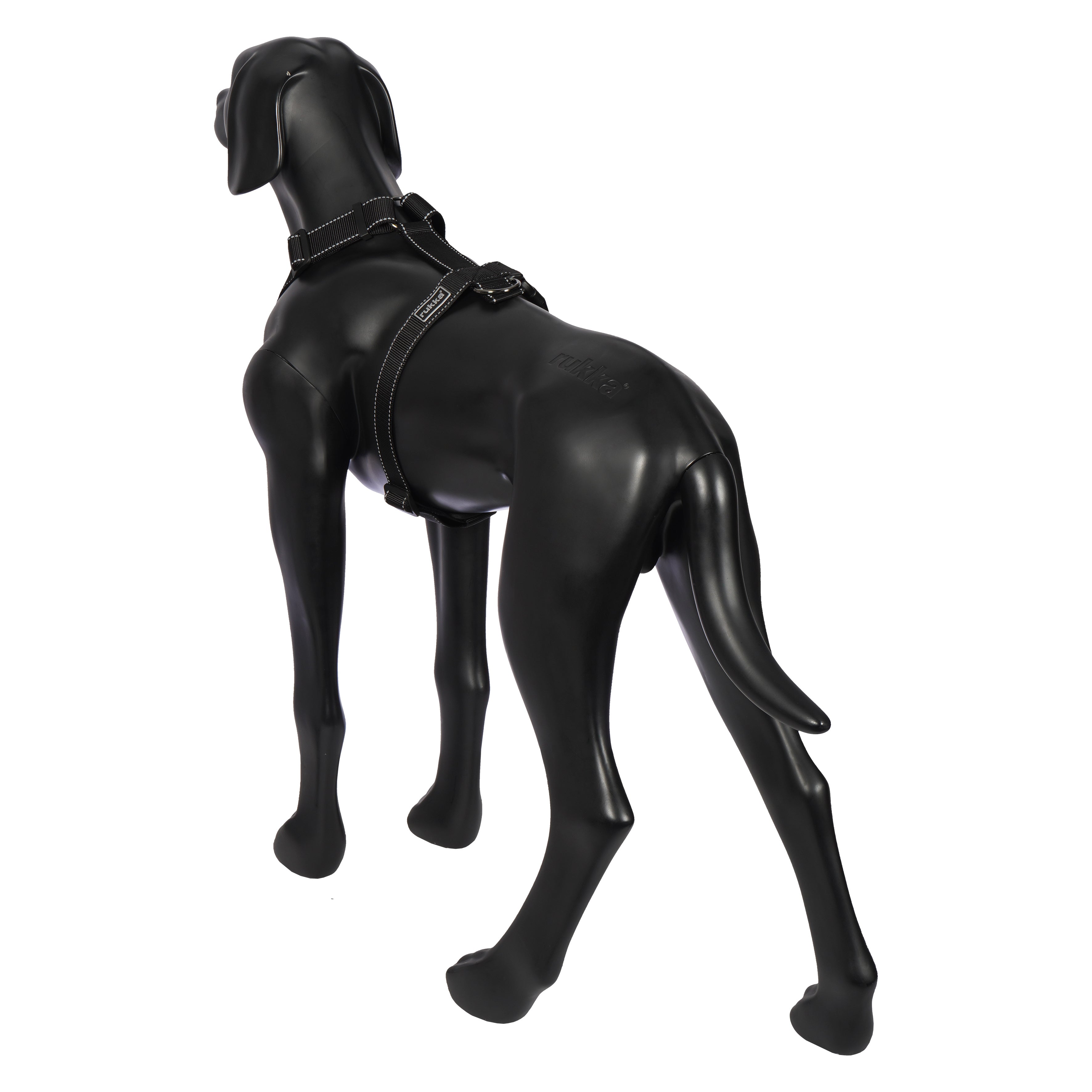 Rukka Pets Form -valjaat Basic Black säädettävät koiran valjaat
