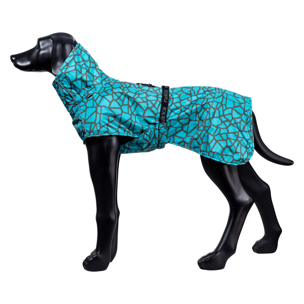 Rukka Pets Hayton Warm Raincoat – tuotekuva eri kuvakulmasta 2, väri 340, lämmin koiran sadetakki