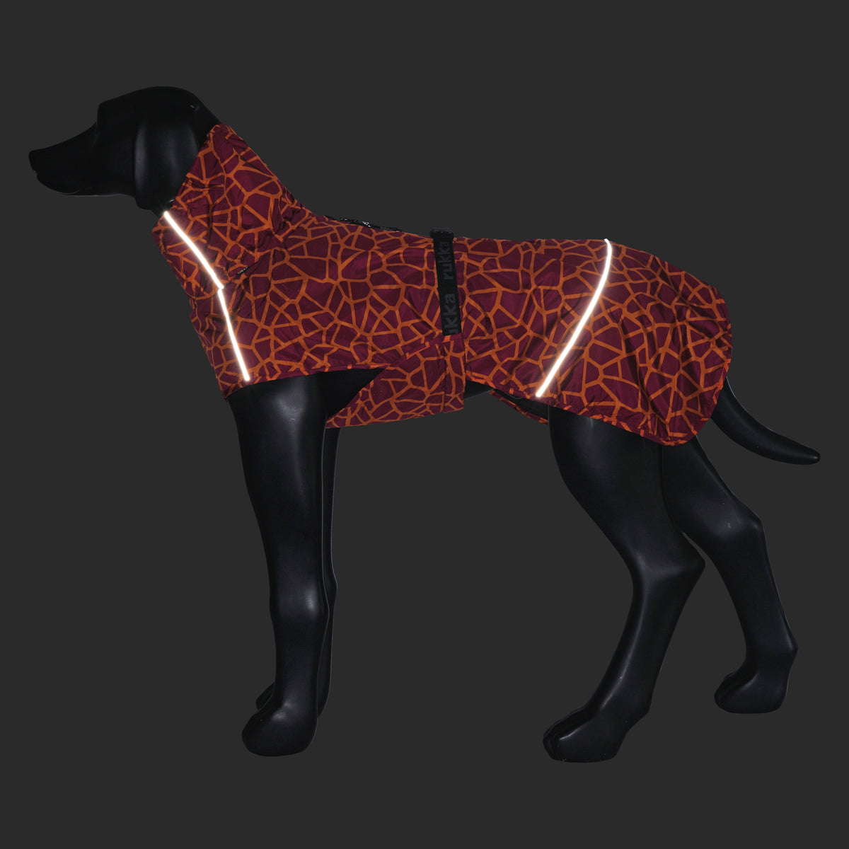 Rukka Pets Hayton Warm Raincoat – tuotekuva eri kuvakulmasta 4, väri 670, lämmin koiran sadetakki