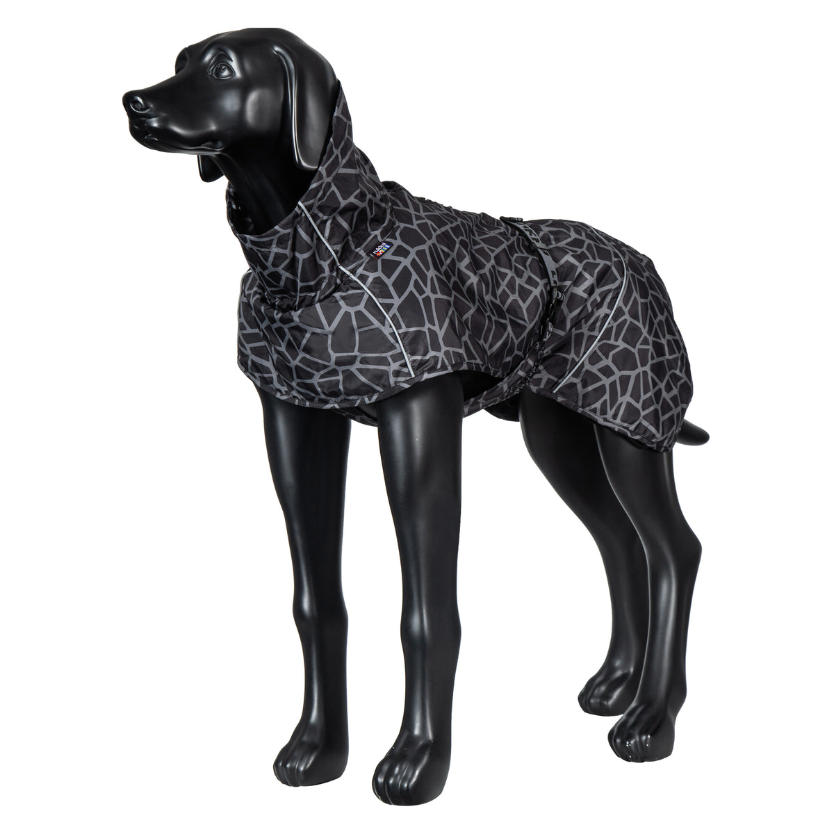 Rukka Pets Hayton Warm Raincoat – tuotekuva eri kuvakulmasta 1, väri 990, lämmin koiran sadetakki