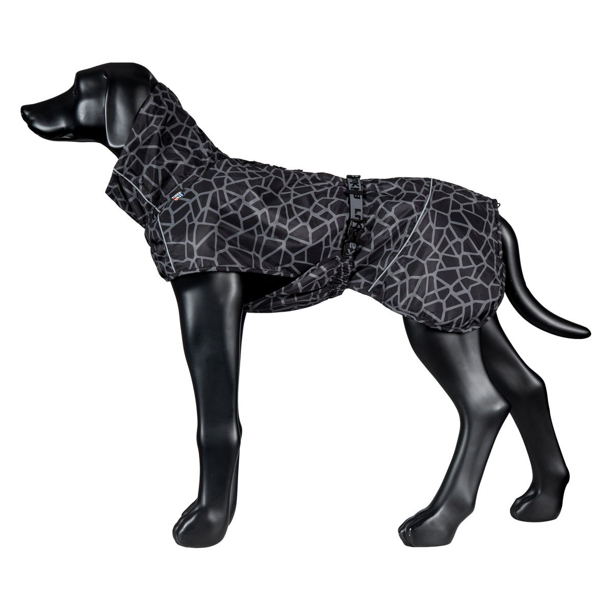 Rukka Pets Hayton Warm Raincoat – tuotekuva eri kuvakulmasta 2, väri 990, lämmin koiran sadetakki