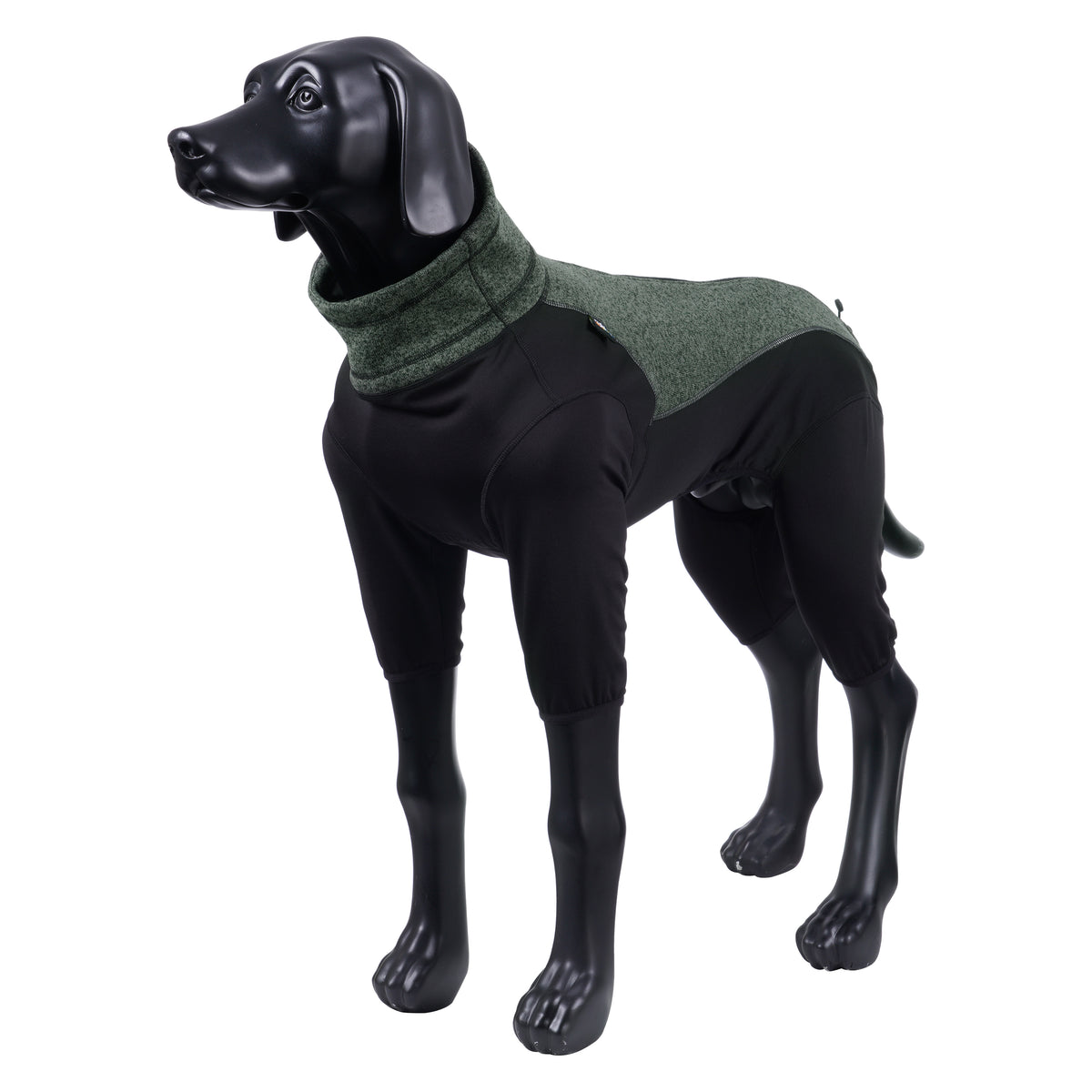 Rukka Pets Subrima technical knit fleece dog overall in Forest – product angle 1
