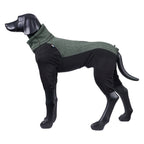 Rukka Pets Subrima technical knit fleece dog overall in Forest – product angle 2