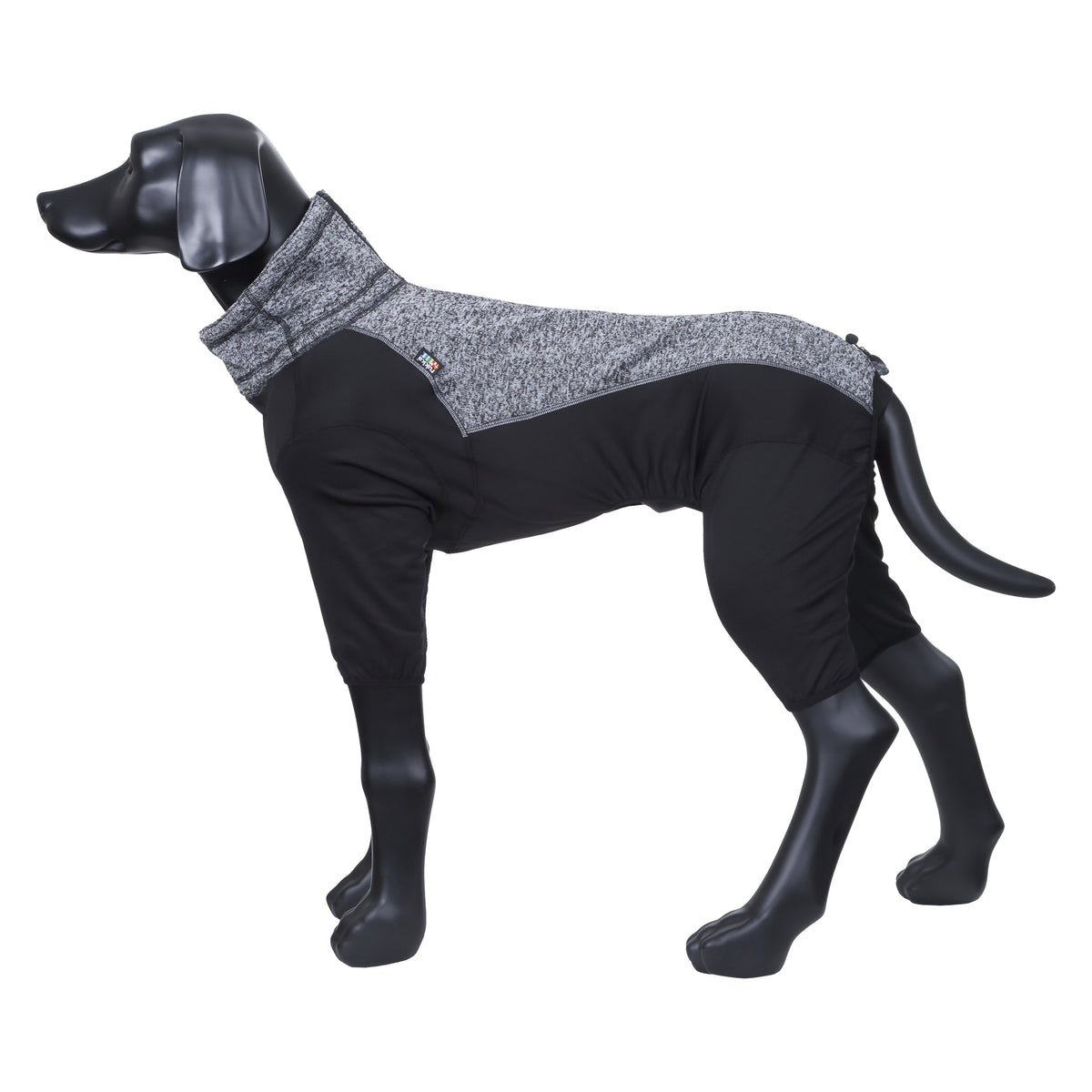 Rukka Pets Subrima technical knit fleece dog overall in Basic Black – product angle 2