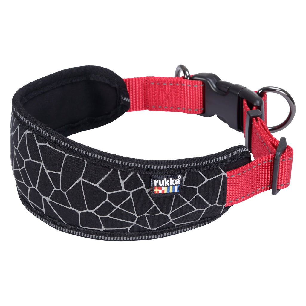 Rukka Pets Cube Soft Collar – Neoprene - Padded Reflective Dog Collar - FOR TAILS & WINGS