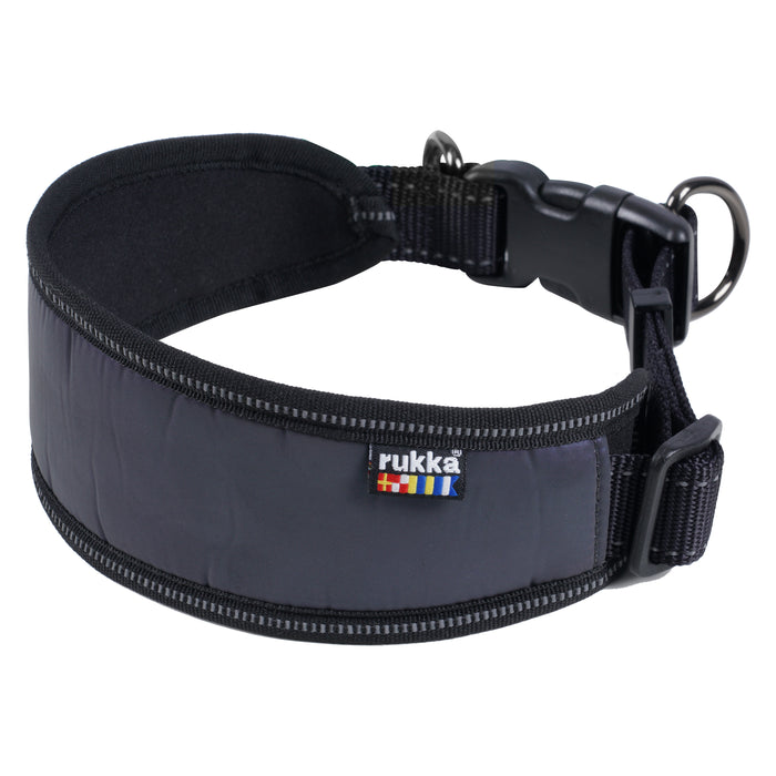Rukka Pets Luminous Soft Collar – Reflective Neoprene Padded Dog Collar - FOR TAILS & WINGS
