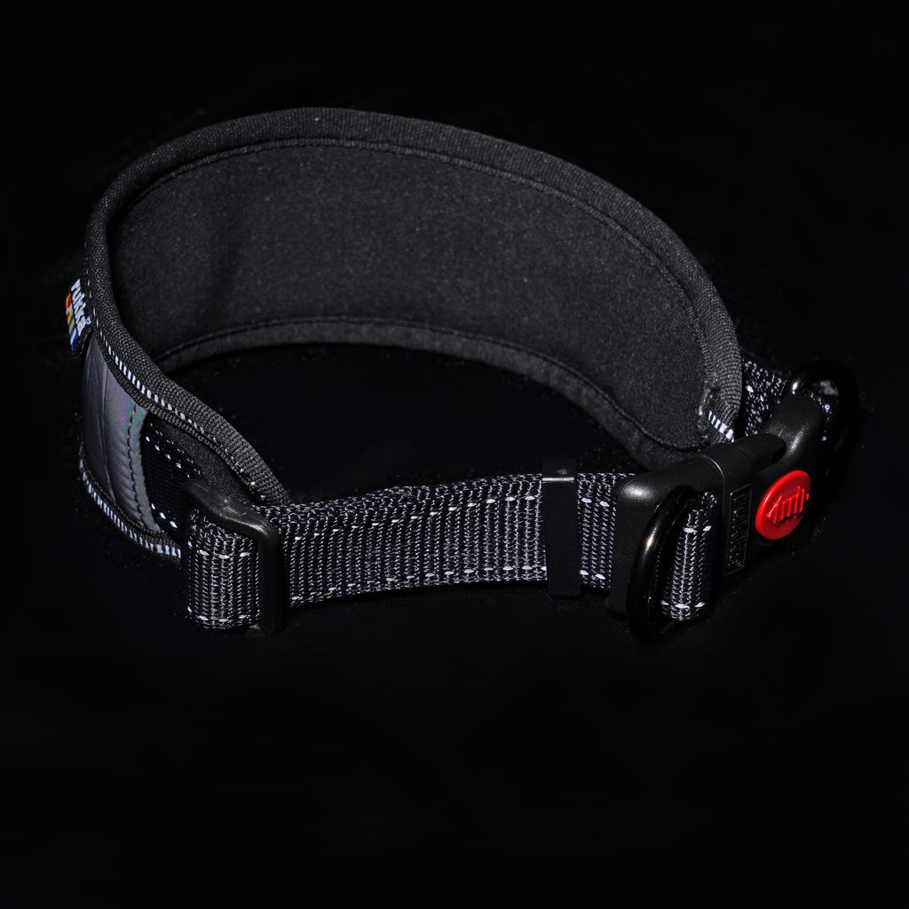 Rukka Pets Luminous Soft Collar – Reflective Neoprene Padded Dog Collar - FOR TAILS & WINGS