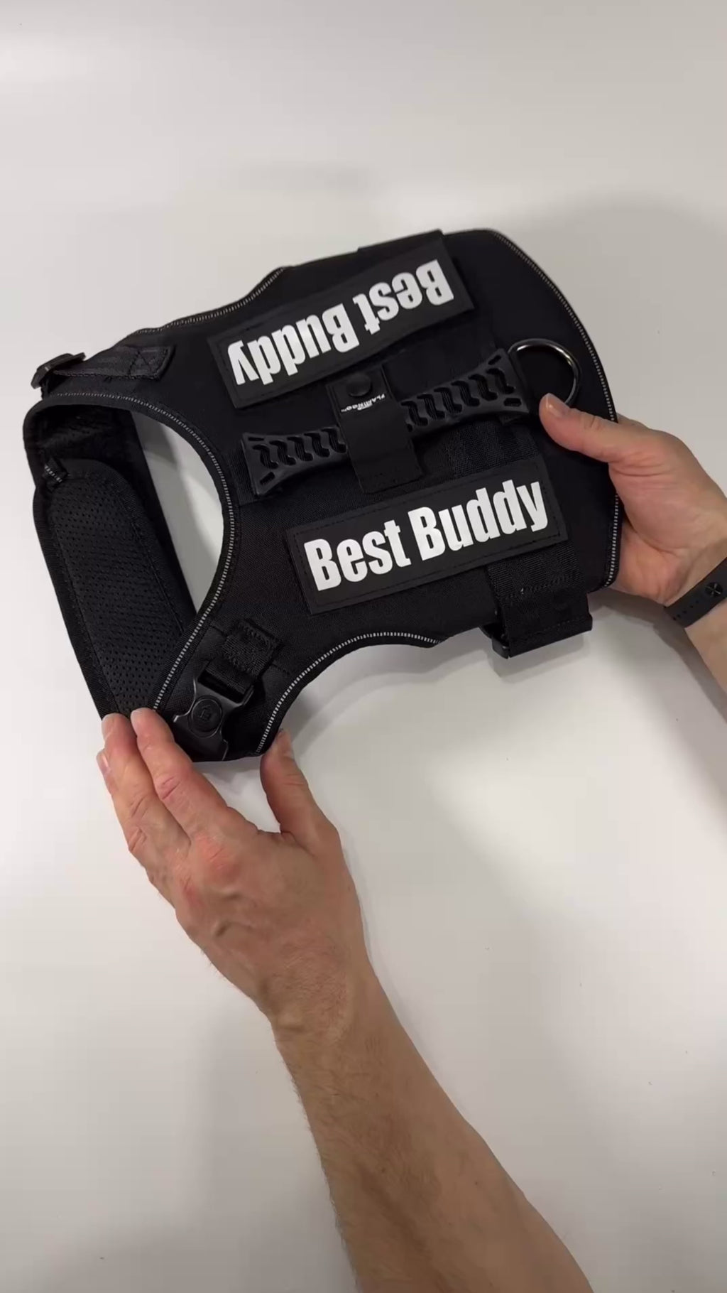 Flamingo Uranus säädettävä koiranvaljas – musta