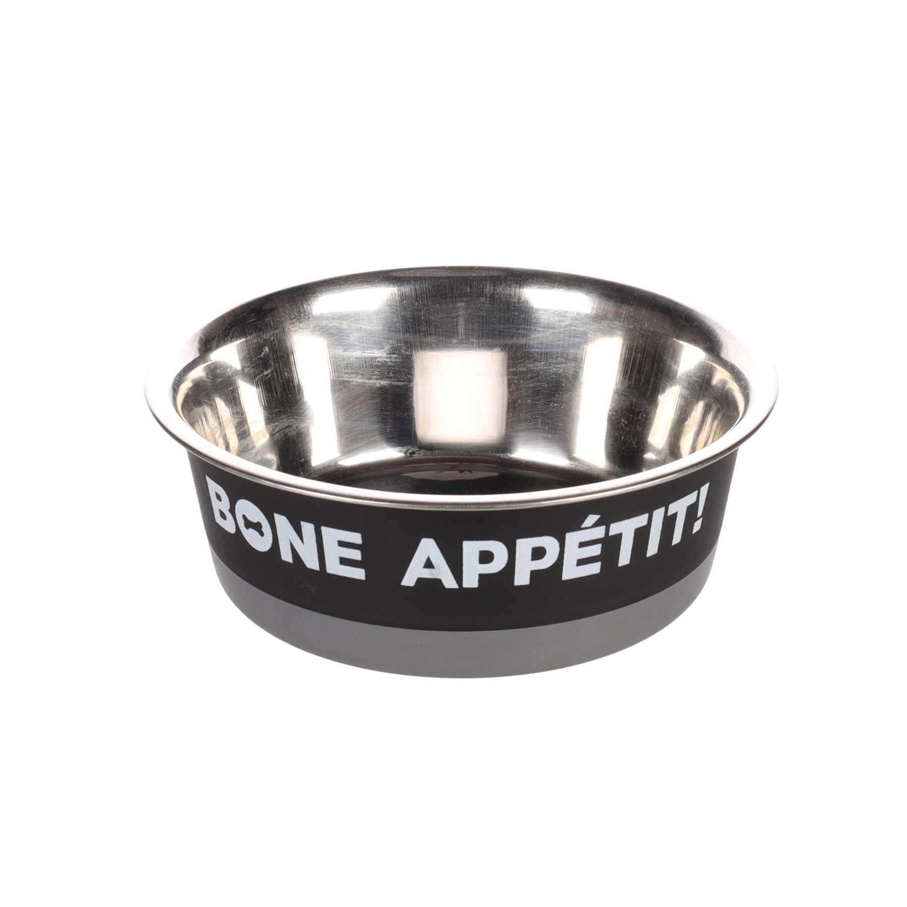 Flamingo Bowl Bone Appétit, Black Stainless Steel